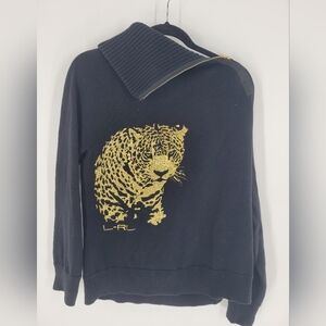 Lauren Ralph Lauren Knit Turtleneck Cotton Blend Panthera Size XL New
